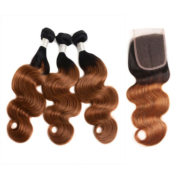 brown ombre #1b 30 brazilian virgin hair 3 bundles with closure ombre two tone human hair body wave with lace closure, Black;brown
brown ombre #1b 30 brazilian virgin hair 3 bundles with closure ombre two tone human hair body wave with lace closure, Black;brown