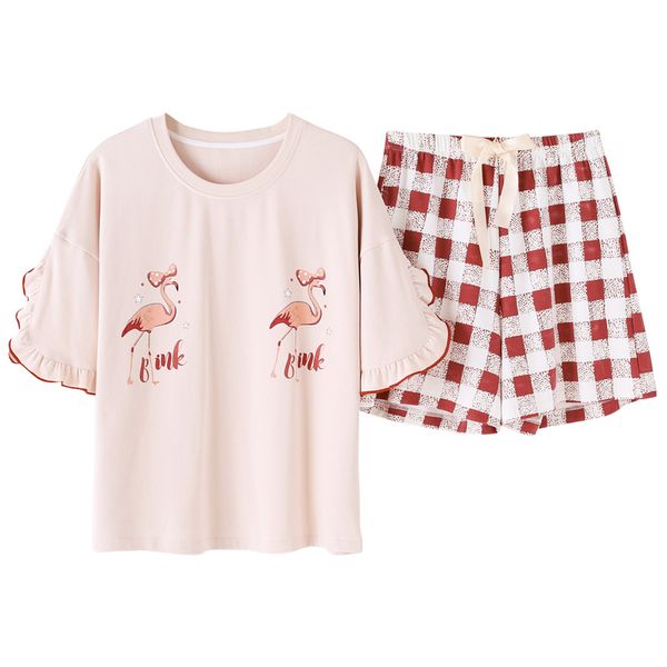summer short sleeved knitted cotton women's pajama set cute girls cartoon nightgowns pants pajama sets sleepwear pyjamas fashion, Blue;gray
summer short sleeved knitted cotton women's pajama set cute girls cartoon nightgowns pants pajama sets sleepwear pyjamas fashion, Blue;gray
