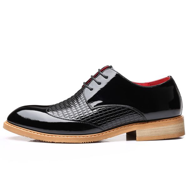 men's casual black business office formal dress patent leather shoes gentleman lace-up oxford shoe 5#24d50
men's casual black business office formal dress patent leather shoes gentleman lace-up oxford shoe 5#24d50