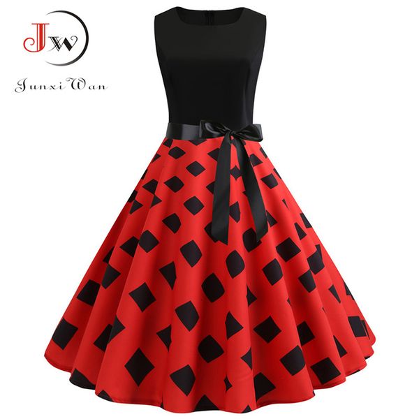red print vintage dress women retro 50s 60s rockabilly sleeveless patchwork aline party dresses plus size beach vestidos, Black;gray
red print vintage dress women retro 50s 60s rockabilly sleeveless patchwork aline party dresses plus size beach vestidos, Black;gray