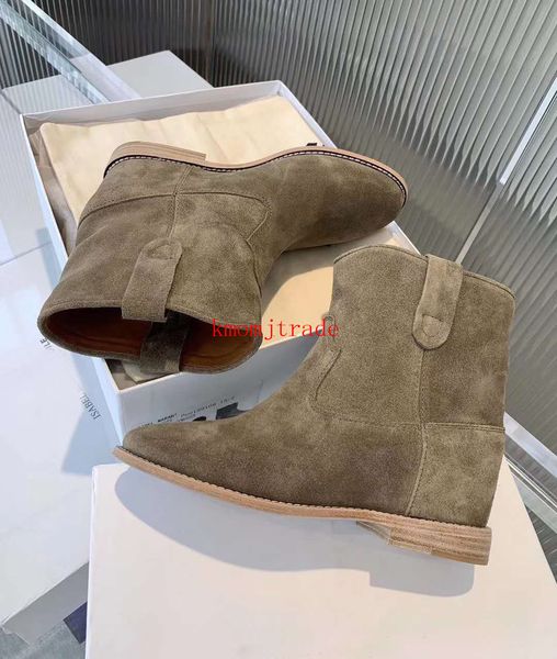 original box woman designer shoes crisi hidden wedge 5.5cm classic isabel vintage marant calf leather paris boots, Red;white
original box woman designer shoes crisi hidden wedge 5.5cm classic isabel vintage marant calf leather paris boots, Red;white