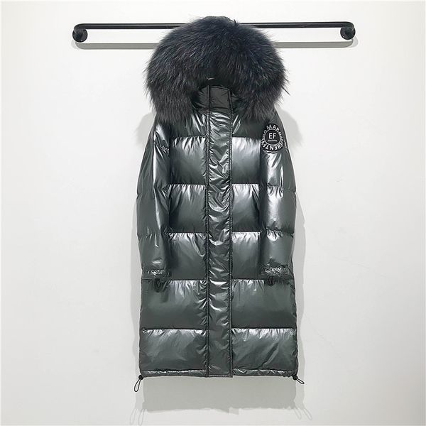 big real raccoon fur collar 2019 hooded winter jacket women long white duck down parkas coat female loose thick warm outwear, Black
big real raccoon fur collar 2019 hooded winter jacket women long white duck down parkas coat female loose thick warm outwear, Black