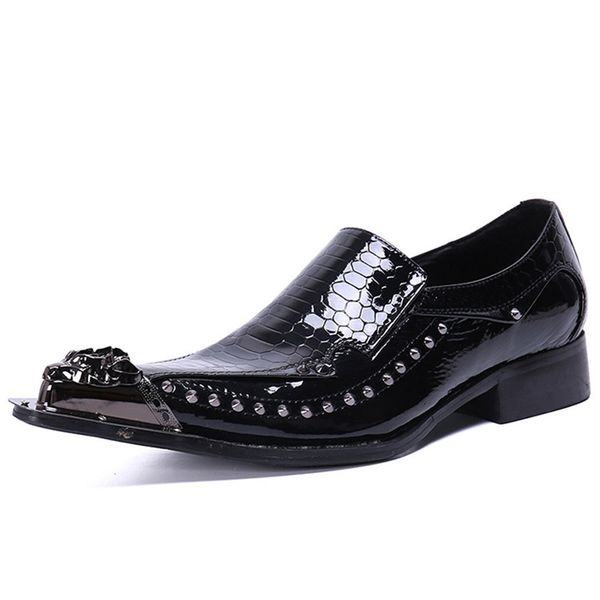 men's loafers slip-ons rivet shoes non-slippingl full grain leather daily evening british perfect birthday party dress wedding snakeski, Black
men's loafers slip-ons rivet shoes non-slippingl full grain leather daily evening british perfect birthday party dress wedding snakeski, Black