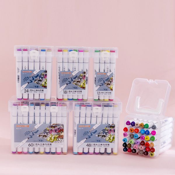 12//18/24/36/48/60pcs colorful double head highlighter marker fluorescent pen with box kids painting student bookmark doodle pen, Black;red
12//18/24/36/48/60pcs colorful double head highlighter marker fluorescent pen with box kids painting student bookmark doodle pen, Black;red
