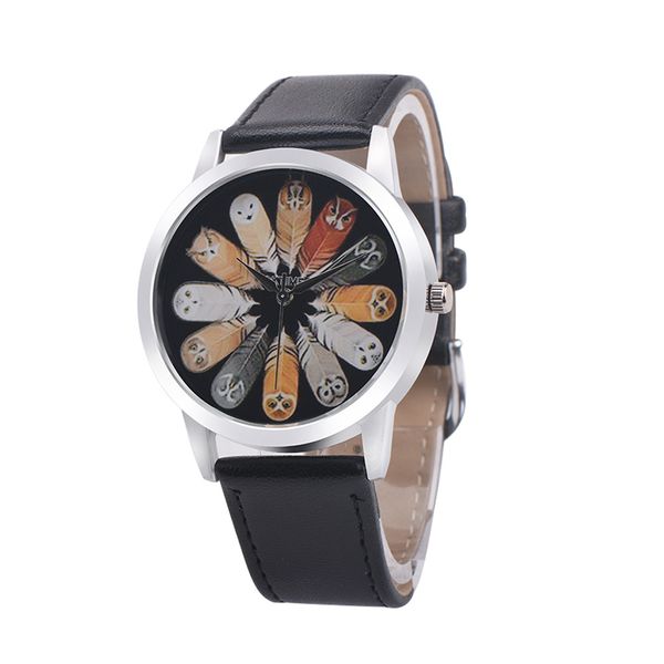 ladies watch owl personality printing dial watch temperament leather band vogue dress women quartz wrist reloj #b, Slivery;brown
ladies watch owl personality printing dial watch temperament leather band vogue dress women quartz wrist reloj #b, Slivery;brown