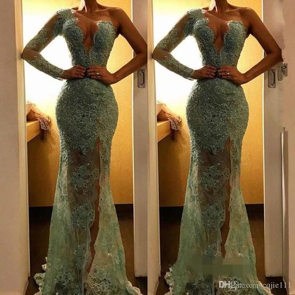 2019 new modest one shoulder evening dresses one long sleeves front split pantsuit lace dresses celebrity gowns party dresses 2018, Black;red
2019 new modest one shoulder evening dresses one long sleeves front split pantsuit lace dresses celebrity gowns party dresses 2018, Black;red