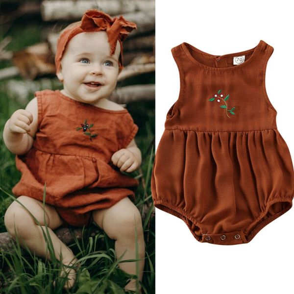 newborn baby girl romper sleeveless embroidered floral linen jumpsuit summer infant girl overalls, Blue
newborn baby girl romper sleeveless embroidered floral linen jumpsuit summer infant girl overalls, Blue