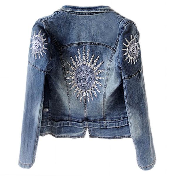 plus size 3xl 2018 autumn new fashion star jeans women punk zipper denim cropped vintage jacket short denim coat, Black;brown
plus size 3xl 2018 autumn new fashion star jeans women punk zipper denim cropped vintage jacket short denim coat, Black;brown