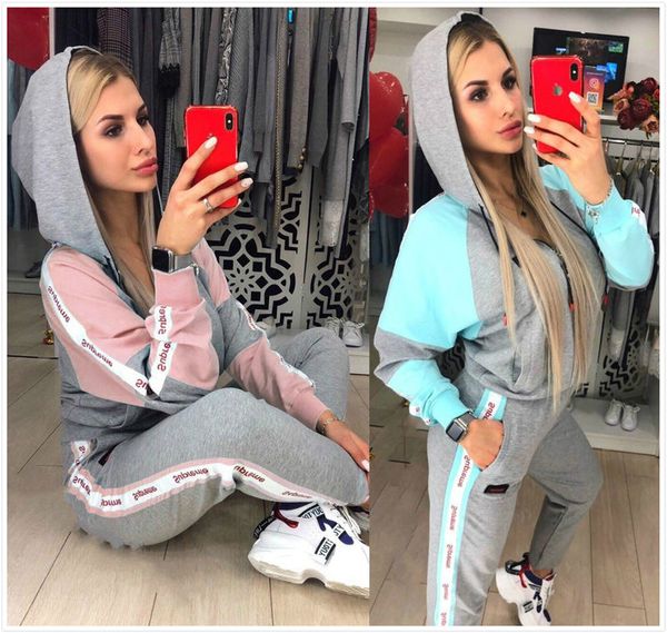 fashion women designer tracksuits womens two piece pants sets hooded long sleeve fashion womens sets, Gray
fashion women designer tracksuits womens two piece pants sets hooded long sleeve fashion womens sets, Gray