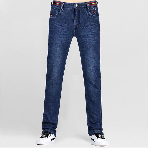 fashion men cashmere jeans elastic trousers slim fit brand jeans with logo stretch 2125, Blue
fashion men cashmere jeans elastic trousers slim fit brand jeans with logo stretch 2125, Blue