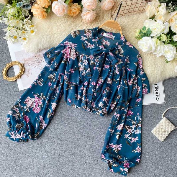 women retro elegant printed shirt lady bow neck long lantern sleeve ruffle sweet blouse blusas femininas elegante l146, White
women retro elegant printed shirt lady bow neck long lantern sleeve ruffle sweet blouse blusas femininas elegante l146, White