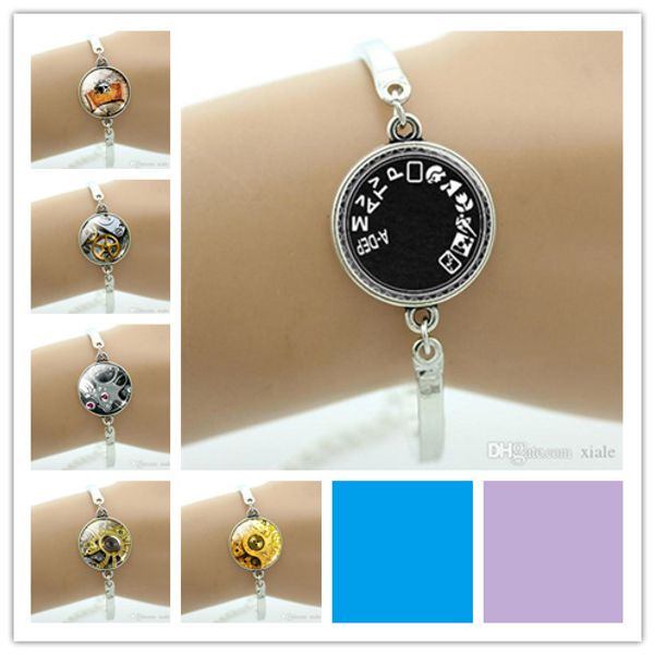 handmade accessories camera mode bracelet for pgraphers vintage punk eomer clock gears art picture jewelry b136, Golden;silver
handmade accessories camera mode bracelet for pgraphers vintage punk eomer clock gears art picture jewelry b136, Golden;silver