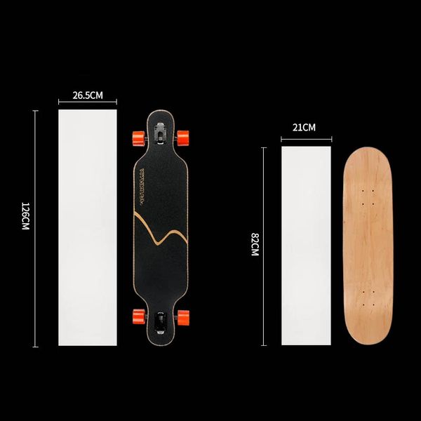 new arrivals 126*27cm longboard clear longboard scooter sandpaper sticker skateboard thickened grip tape skate ing
new arrivals 126*27cm longboard clear longboard scooter sandpaper sticker skateboard thickened grip tape skate ing