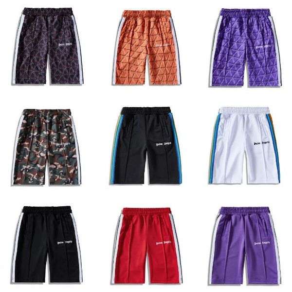 Спорт 2020SS Палм Angel Tie-Dye шорты Trend Шорты мужские Женские повседневные брюки Полосатый Брюки эластичные Waistline высокого качества 007