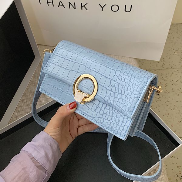 stone pattern pu leather textured shoulder bag 2020 new fashion women's designer messenger bag summer shoulder
