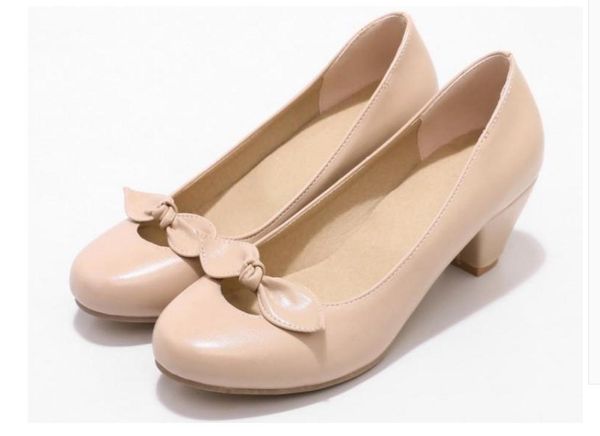 2020 spring and autumn with new style fashion middle heel coarse heel round head bowknot women's shoes@wem, Black
2020 spring and autumn with new style fashion middle heel coarse heel round head bowknot women's shoes@wem, Black