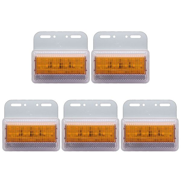 5 pcs waterproof car led clearance lights side marker lamps with bottom lights for automobiles truck trailer caravan 12v/24v
5 pcs waterproof car led clearance lights side marker lamps with bottom lights for automobiles truck trailer caravan 12v/24v