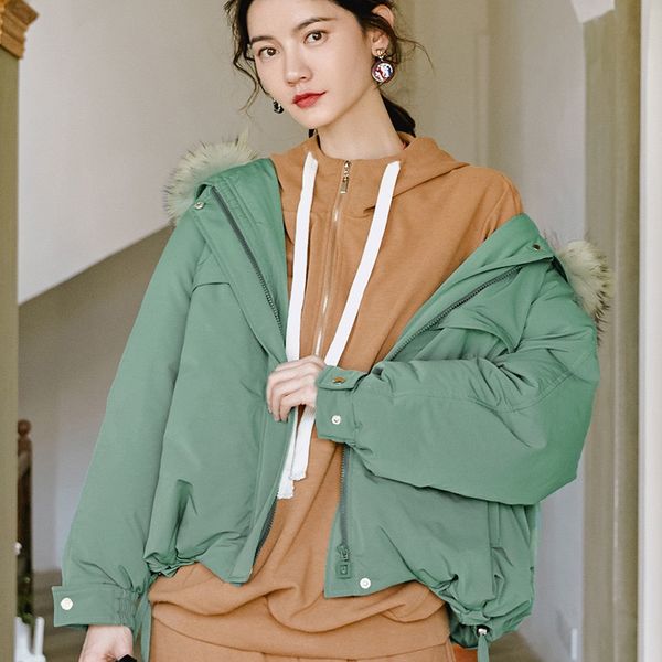 2019 winter original gloria& green thick oversize loose super warm puffer duck down patchwork fur hooded coat outerwear, Black
2019 winter original gloria& green thick oversize loose super warm puffer duck down patchwork fur hooded coat outerwear, Black