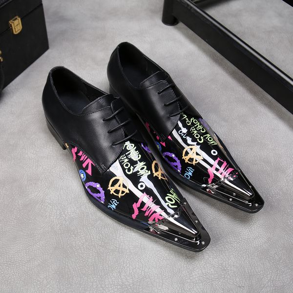 men's genuine leather shoes brand new business party dress shoes black printed fashion casual men flats oxfords plus size 38-46
men's genuine leather shoes brand new business party dress shoes black printed fashion casual men flats oxfords plus size 38-46