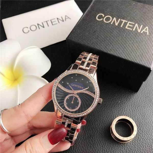 contena self-proclaimed brand ladies noble fashion watch watches, Slivery;brown
contena self-proclaimed brand ladies noble fashion watch watches, Slivery;brown