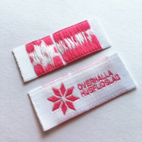 custom woven label for cloths 10000pcs clothe label red and white ultrasonic cut end fold custom label, Black
custom woven label for cloths 10000pcs clothe label red and white ultrasonic cut end fold custom label, Black