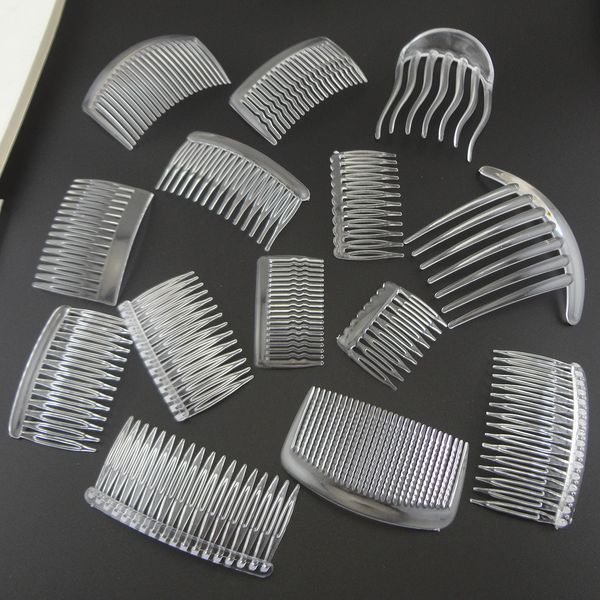 13pcs various styles clear plain clear plastic hair combs diy hair accessories,transparent white side combs for diy headpieces, White;golden
13pcs various styles clear plain clear plastic hair combs diy hair accessories,transparent white side combs for diy headpieces, White;golden