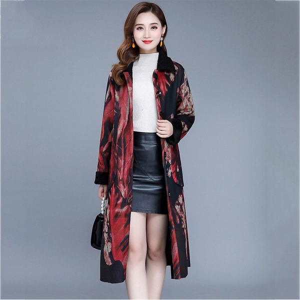 print winter jacket women faux suede coat 2019 new fashion plus size thicken warm coat plus velvet windbreaker long parka f2067, Black
print winter jacket women faux suede coat 2019 new fashion plus size thicken warm coat plus velvet windbreaker long parka f2067, Black
