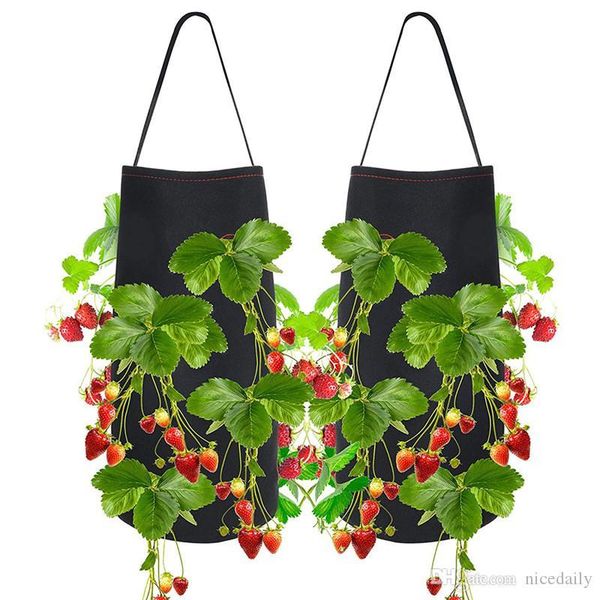hanging strawberry garden planter bed for strawberry flower vegetable bare root plants felt material planting grow bag
hanging strawberry garden planter bed for strawberry flower vegetable bare root plants felt material planting grow bag