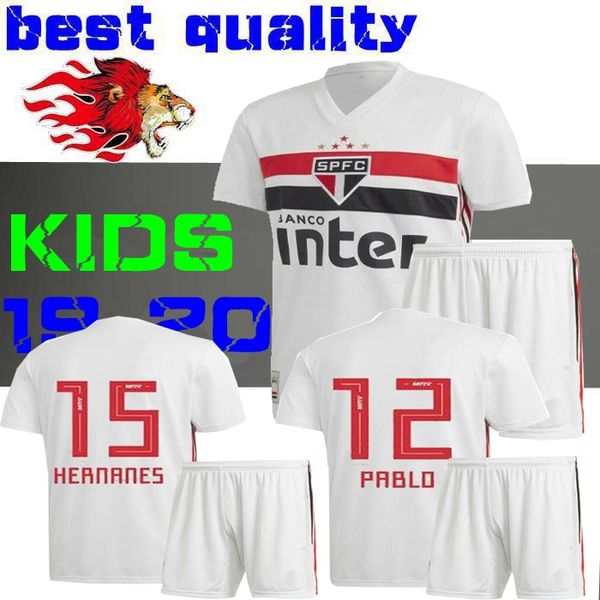 brazil kids sao paulo soccer jersey home white 19 20 nene diego souza b. alves 2019 cuevas jucilei football shirts uniform brasil, Black;yellow
brazil kids sao paulo soccer jersey home white 19 20 nene diego souza b. alves 2019 cuevas jucilei football shirts uniform brasil, Black;yellow