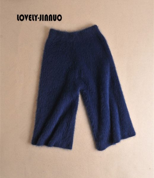 2020 new style customized plush mink cashmere pants trousers wide leg pants knee length jn444, White;black
2020 new style customized plush mink cashmere pants trousers wide leg pants knee length jn444, White;black
