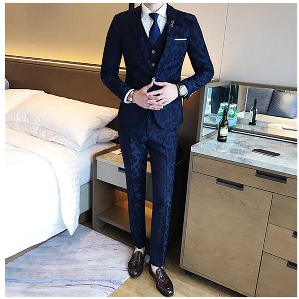 men's suits men's suit three-piece suit (jacket + pants + vest) men's printing fashion slim dress wedding groom dress, White;black
men's suits men's suit three-piece suit (jacket + pants + vest) men's printing fashion slim dress wedding groom dress, White;black