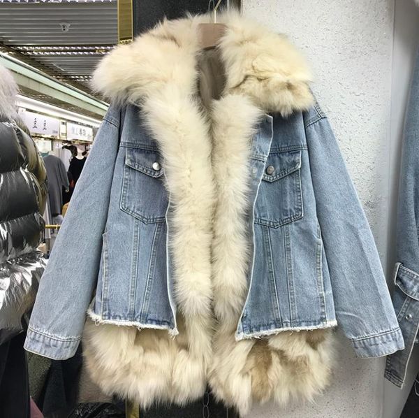 denim coat real fur women 2020 new winter short hair detachable inner fur coat winter warm overcoat cooton jacket femme, Black;brown
denim coat real fur women 2020 new winter short hair detachable inner fur coat winter warm overcoat cooton jacket femme, Black;brown