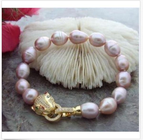 natural11-13mm south sea genuine pink pearl bracelet leopard clasp, Black
natural11-13mm south sea genuine pink pearl bracelet leopard clasp, Black