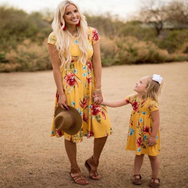 mother daughter dress clothes printing flowers europe and america family matching outfits women girl summer dresses fashion, Blue
mother daughter dress clothes printing flowers europe and america family matching outfits women girl summer dresses fashion, Blue