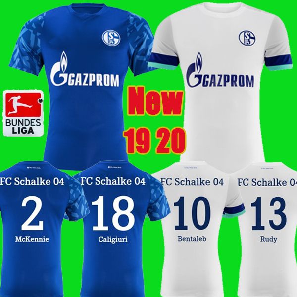 19 20 Schalke Home away Soccer Jerseys 2019 2020 Schalke 04 Men Soccer Shirts #7 Uth #8 Serdar #10 Bentaled #18 Caligiuri Football uniforms
19 20 Schalke Home away Soccer Jerseys 2019 2020 Schalke 04 Men Soccer Shirts #7 Uth #8 Serdar #10 Bentaled #18 Caligiuri Football uniforms