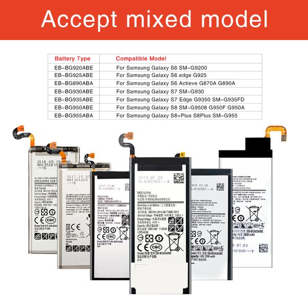 li-ion replacement battery for samsung s8 s8 s9 plus s6 s7 edge akku mobile phone battery + fast shipping ddp
li-ion replacement battery for samsung s8 s8 s9 plus s6 s7 edge akku mobile phone battery + fast shipping ddp