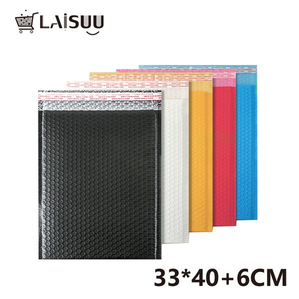 33*40cm bubble envelope bag color pe co-extruded film clothing bubble bag shockproof foam express thickening
33*40cm bubble envelope bag color pe co-extruded film clothing bubble bag shockproof foam express thickening