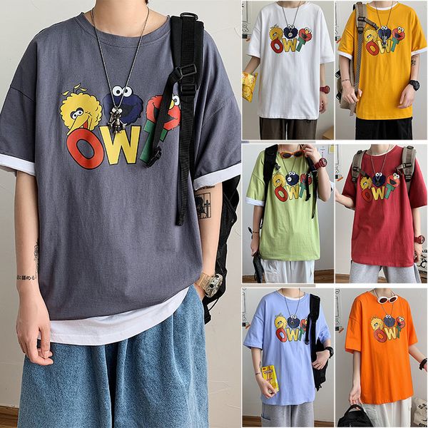 футболка для мужчин хлопок лето harajuku мультфильм печатные футболки мужчин в корейском стиле сыпучие одежда half sleeve plus азиатского ра, White;black
футболка для мужчин хлопок лето harajuku мультфильм печатные футболки мужчин в корейском стиле сыпучие одежда half sleeve plus азиатского ра, White;black