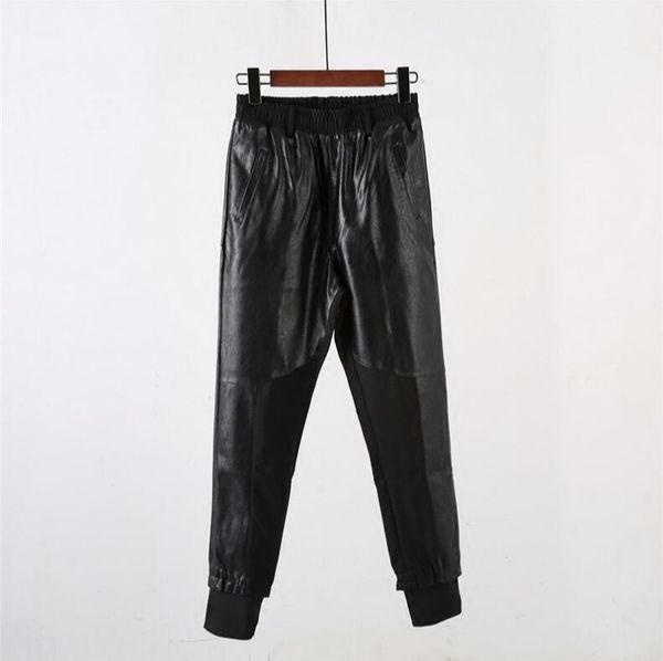 new 2018 men's clothing gd hair stylist fashion personal punk leather pants harem pants singer costumes, Black
new 2018 men's clothing gd hair stylist fashion personal punk leather pants harem pants singer costumes, Black