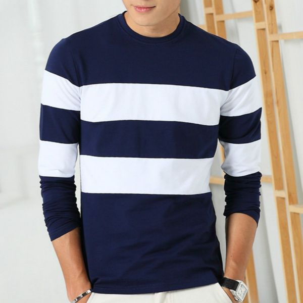 autumn winter mens long sleeve t shirt o neck striped t shirt for men mens clothing size m-3xl, White;black
autumn winter mens long sleeve t shirt o neck striped t shirt for men mens clothing size m-3xl, White;black