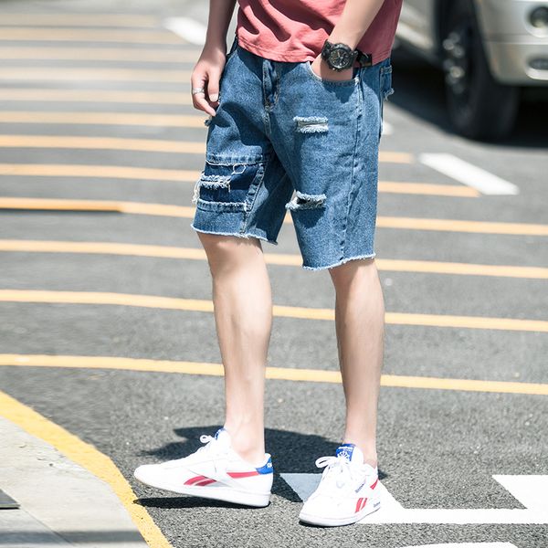 denim shorts men 2019 men's washed broken straight loose denim shorts men's broken blue fve more size s-xxl
denim shorts men 2019 men's washed broken straight loose denim shorts men's broken blue fve more size s-xxl