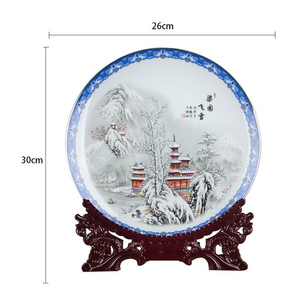 jingdezhen ceramic plate traditional chinese style snow scene porcelain decorative plate me for living room l
jingdezhen ceramic plate traditional chinese style snow scene porcelain decorative plate me for living room l