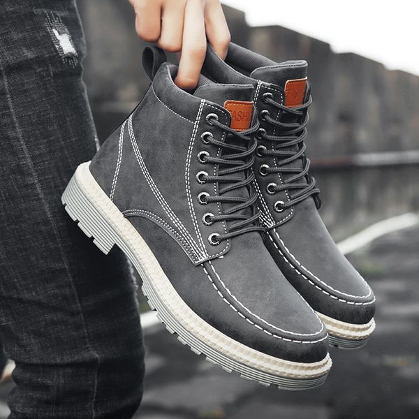men's martin boots for season 2020 comfortable all-match high-fashionable tooling casual shoes, Black
men's martin boots for season 2020 comfortable all-match high-fashionable tooling casual shoes, Black
