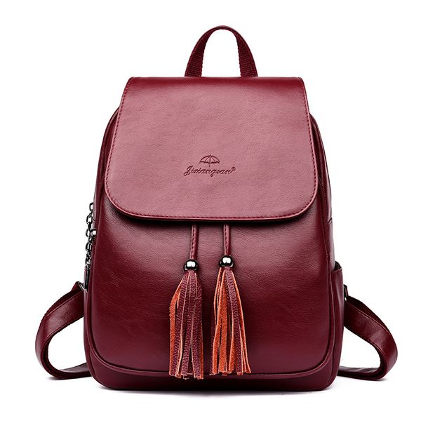 jixiangsan female backpack women leather backpack for teenage girls large capacity travel back pack tassel rucksacks sac a dos
jixiangsan female backpack women leather backpack for teenage girls large capacity travel back pack tassel rucksacks sac a dos