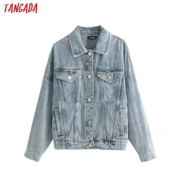 tangada fashion women denim jacket coat pockets 2019 autumn winter oversized jacket lady streetwear jeans button outerwear fn108, Black;brown
tangada fashion women denim jacket coat pockets 2019 autumn winter oversized jacket lady streetwear jeans button outerwear fn108, Black;brown