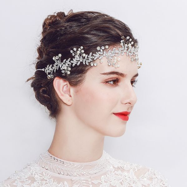 europe and the united states the bride hair band pearl wedding jewelry leaves manual bride tire manufacturers selling, Slivery;white
europe and the united states the bride hair band pearl wedding jewelry leaves manual bride tire manufacturers selling, Slivery;white