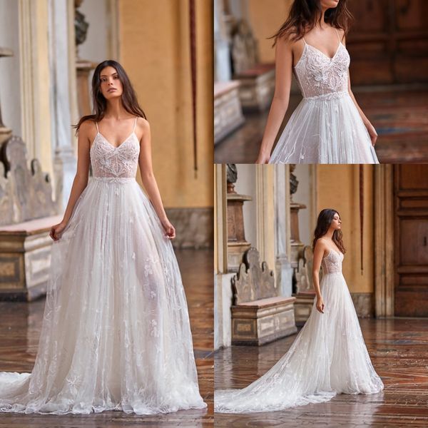 gali karten 2020 wedding dresses lace appliques beads a-line bridal gowns spaghetti straps sweep train wedding dress vestido de novia, White
gali karten 2020 wedding dresses lace appliques beads a-line bridal gowns spaghetti straps sweep train wedding dress vestido de novia, White