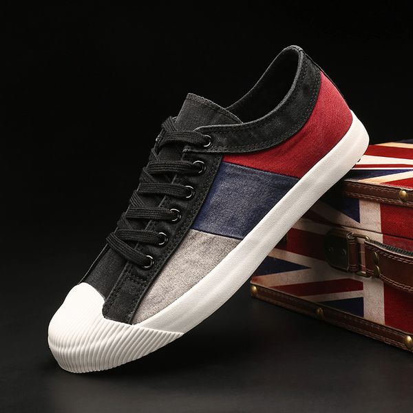 11 style autumn men casual shoes fashion patchwork men's canvas shoes men sneakers, Black
11 style autumn men casual shoes fashion patchwork men's canvas shoes men sneakers, Black