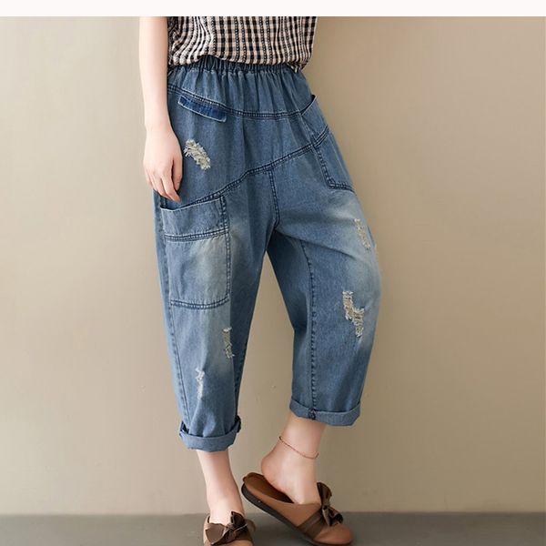 women jeans denim harem pants bottom trousers big loose oversize distressed bleached retro vintage for spring summer bo25191639, Blue
women jeans denim harem pants bottom trousers big loose oversize distressed bleached retro vintage for spring summer bo25191639, Blue
