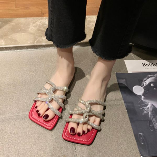 net red wild sandals and slippers female ins tide 2020 summer new rhinestone word slippers fairy wind beach, Black
net red wild sandals and slippers female ins tide 2020 summer new rhinestone word slippers fairy wind beach, Black
